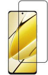 Vollflächig gehärtetes Glas Schwarz (Realme 11)