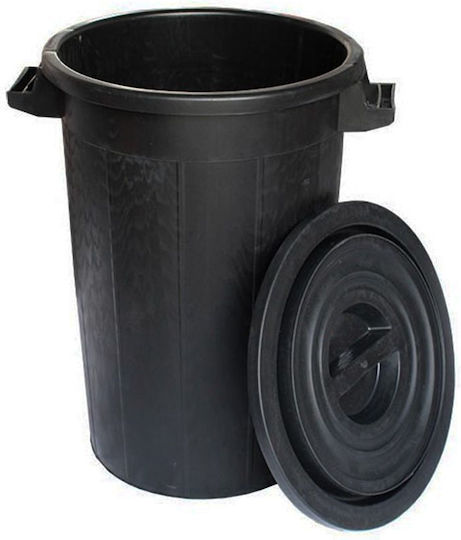 ICS Spa Plastic Waste Bin 50lt Black