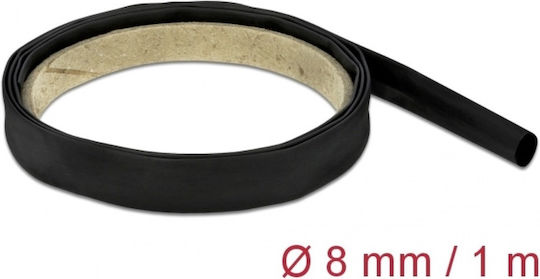 Delock Heat Shrink Tube 1m X 8mm Ratio 2:1 Black 18973