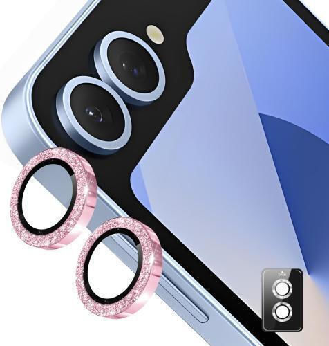 Enkay Hat-prince Kameraschutz Gehärtetes Glas Pink für das Samsung Galaxy Z Flip6