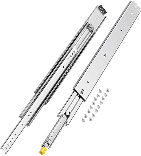 Vevor 1 Pair 16-60 In Soft-close Drawer Slides Ball Bearing Full Extension