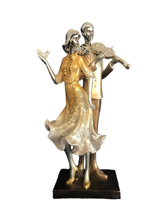 Inart Decorative Statuette Polyresin Pair 20x10x36cm 1pcs