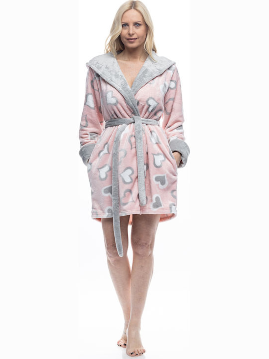 Koyote Winter Damen Vlies Robe Pink
