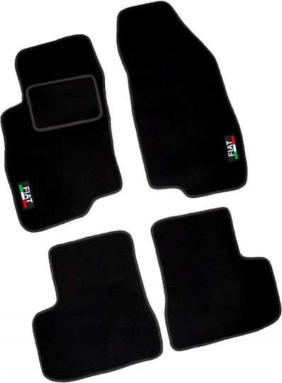 Rezaw Plast Set of Front and Rear Mats 4pcs for Fiat Grande Punto 2005 Black
