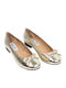 Leather Women's Anatomic Ballerina Shoes Gold