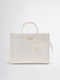 Women's Off White Tote Bag