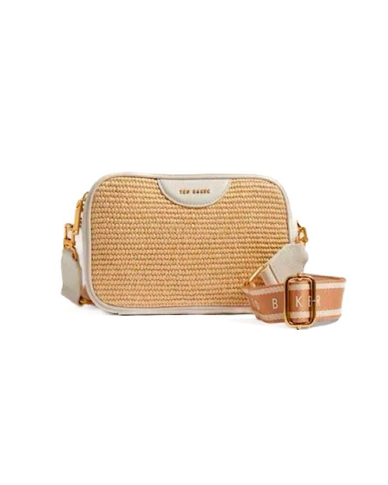 Ted Baker Straw Women's Bag Crossbody Beige 279023-BARDAS-ECRU