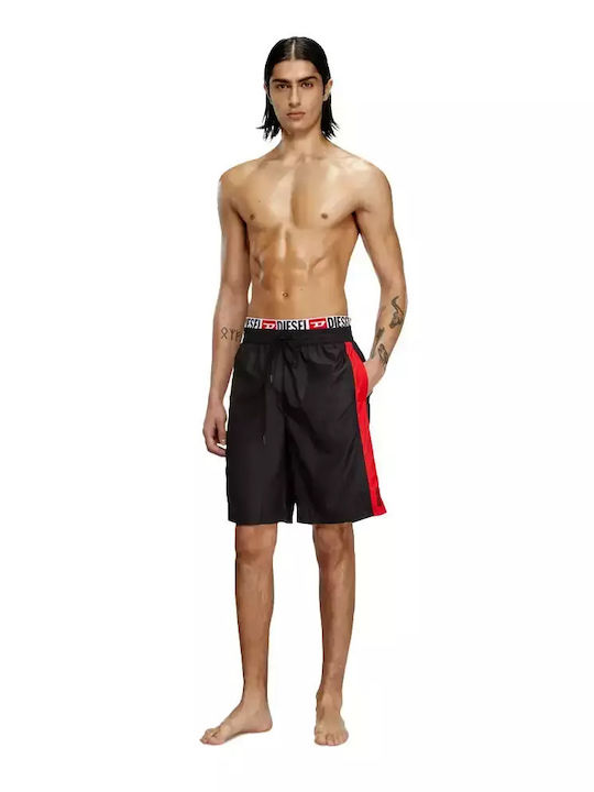 Ανδρικό Μαγιό Σορτς Black/red