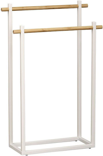 Atmosphera Ράγα Μπάνιου Μονή Επιτοίχια με Βίδες ​53x82cm Λευκή