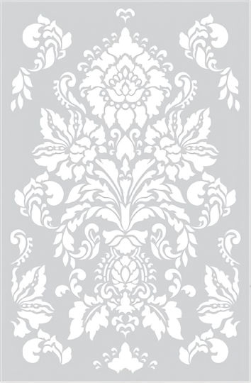 Stencil Decorative Wall Technique 54x85cm Novacolor Antoniette Damask Nc6101l
