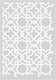 Stencil Τεχνοτροπίας Διακόσμηση Τοίχου 53x78cm Novacolor Infinity Trellis Nc6334