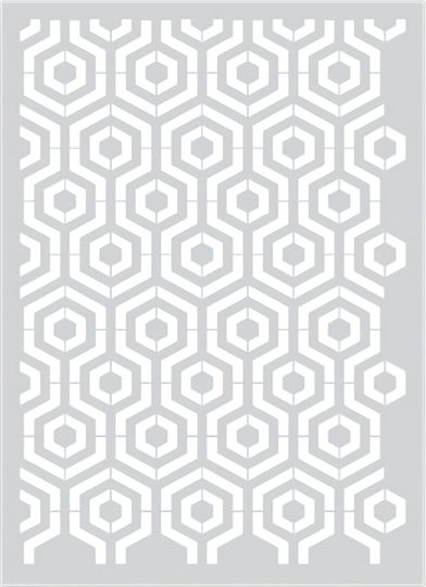Stencil Wall Decoration 53x76cm Novacolor Kami Tile Nc6336