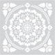 Stencil Wall Decoration 53x53cm Novacolor Mandala Fusion Nc6280s