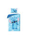 Darymex Set Kids Duvet Cover Single with Pillowcase Cotton Blue 140x200cm
