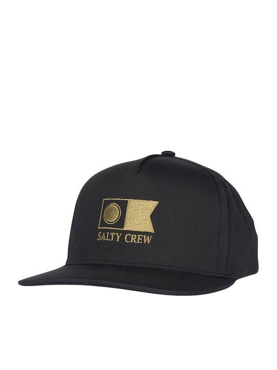 Salty Crew Flagship 5 Panel Cap Black