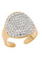 Senza Damen Ring mit Steinen aus Stahl Vergoldet