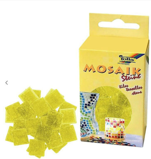 Plăci de Mozaic 200g 300buc 10x10mm Galben Lămâie