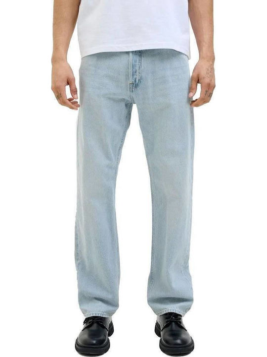 Chris Men's Jeans Pants Relaxed Straight Fit Light Blue