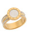 Senza Damen Ring mit Steinen aus Stahl Vergoldet
