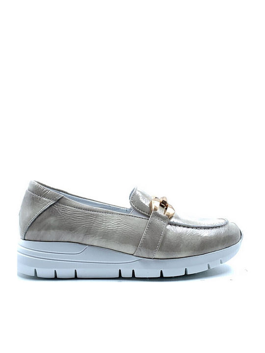 Softies Λουστρίνι Γυναικεία Loafers σε Λευκό Χρώμα