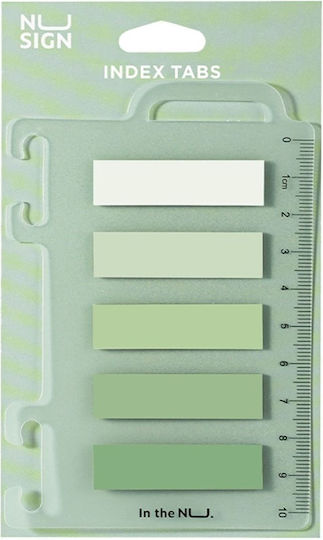 Semne de carte verzi Deli Film Bopp Nusign 44x12mm 5x20 coli
