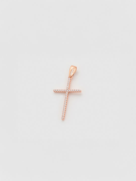 Chrysothemiss Damen Rosé Vergoldet Kreuz