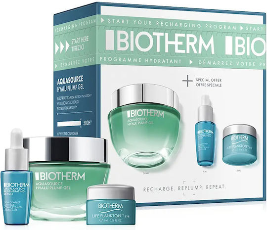 Biotherm Aquasource Hyalu Plump Gel Skin Care Set 3pcs