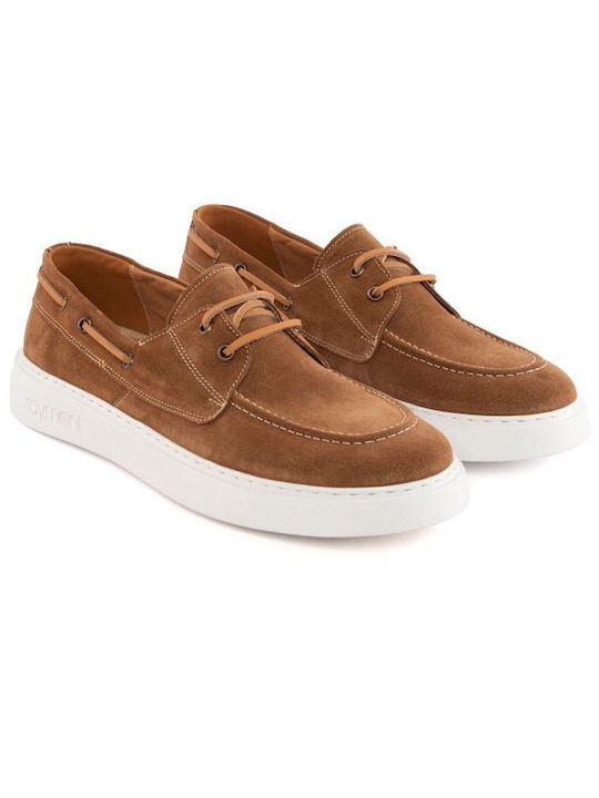 Raymont Suede Ανδρικά Boat Shoes σε Ταμπά Χρώμα