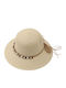Aquablue Wicker Women's Hat Ecru