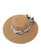 Aquablue Wicker Women's Hat Brown