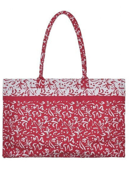 Ble Resort Collection Fabric Beach Bag Red