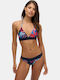 Triangle Bikini Top Ovin Logo Triangle Bikini Top Blue