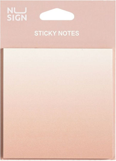 Deli Nusign Note Adezive 74x74mm 60 Foi Ombre Roz