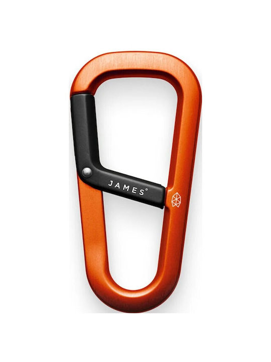 Karabiner-Schlüsselanhänger James Brand Hardin Schwarz