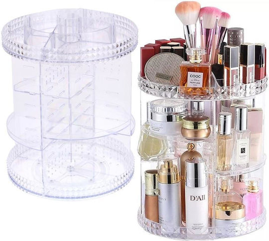 Rotating Makeup Organizer Cosmetic Jewelry Perfume Container
