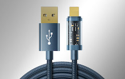 Leewello Regular USB 2.0 σε micro USB 2m Μπλε