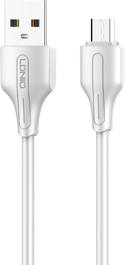 Leewello Редовна USB 2.0 до микро USB кабел Бял 1м 1бр