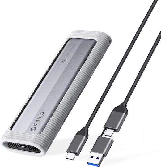 Orico Θήκη για Σκληρό Δίσκο M.2 SATA III NVME με σύνδεση USB 3.2 Type-C σε Γκρι χρώμα