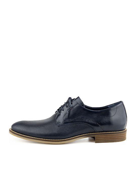 Damiani Men's Leather Casual Shoes Blue