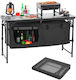 Vevor Tabelle Aluminium für Camping Klappbar Schwarz