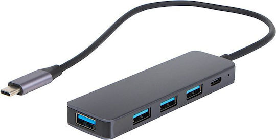 Blow USB Хъб 4 Порта USB 3.0 с USB-C Сребрист