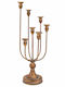 Iliadis Candle Holder Metal in Gold Color 20x51x20cm 1pcs