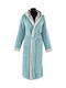 Guy Laroche Monogram Bathrobe with Hood Ocean