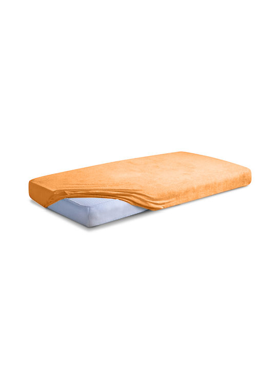 Matex Σεντόνι Μονό με Λάστιχο 90x200+20εκ. Orange_08