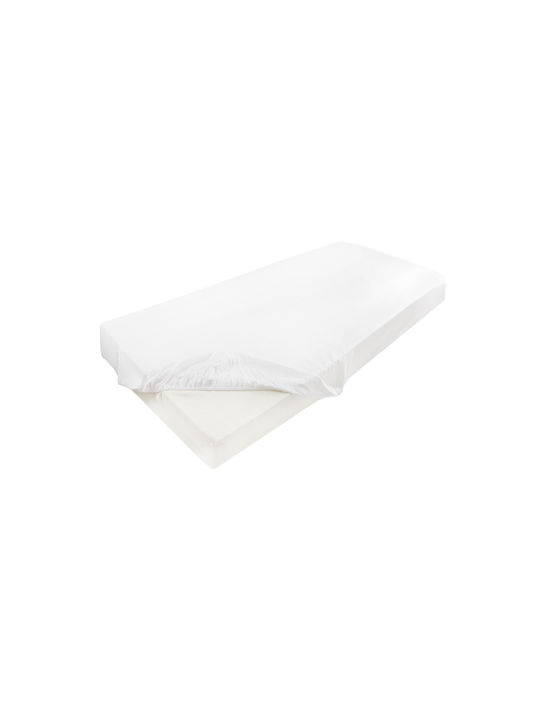 Matex Σεντόνι Διπλό με Λάστιχο 140x200+25εκ. White