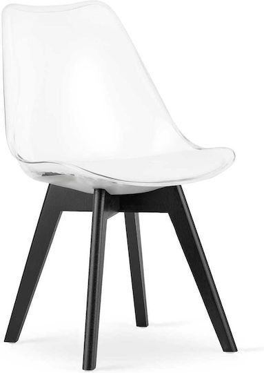 Стол За кухня Mark 45x45x50бр Transparent - Black
