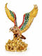 Decorative Multicolored Eagle Enamel Box with Rhinestones 12x7x15cm