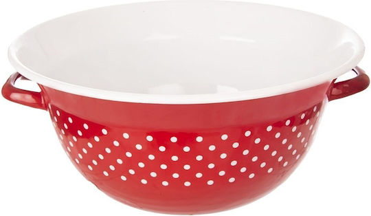 Orion Salad Bowl Red 34x34cm