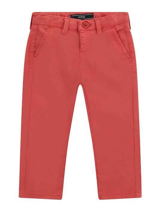Guess Παιδικό Παντελόνι Chino Red
