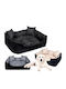 AIO Factory Sofa Hundebett Schwarz 130x105cm.